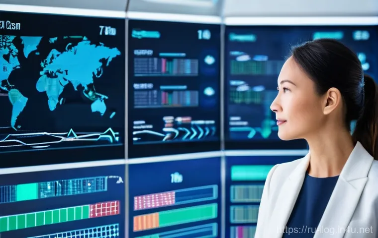 국제물류관리사 연봉 협상 노하우 - **Prompt:** "A confident, professional Russian woman in her late 30s sits at a modern, clean desk in...