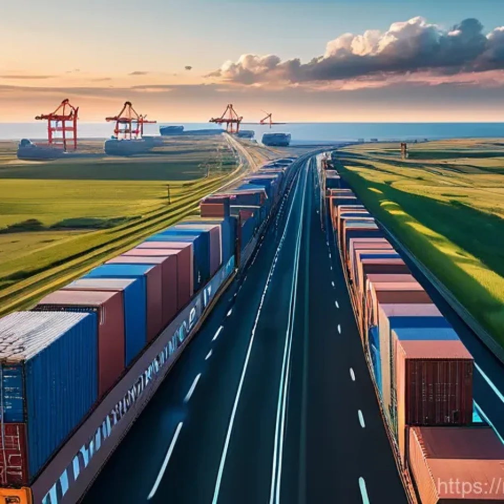 공급망 차질 시 국제물류 대처 방안 - **Prompt 1: Adaptive Logistics Network in Motion**
    "A wide-angle, high-resolution shot depicting...