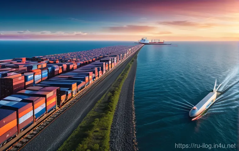 국제물류와 재고 관리 최적화 - **Global Supply Chain Resilience**
    A wide-angle, cinematic shot of a complex, interconnected glo...