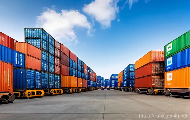 초보자를 위한 국제물류관리사 공부법 - A highly advanced, clean, and brightly lit logistics command center. Numerous large holographic disp...