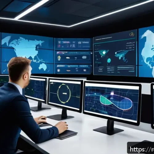 국제물류관리사와 협력하는 파트너 찾기 - A professional international logistics control room featuring a diverse team of logistics managers c...